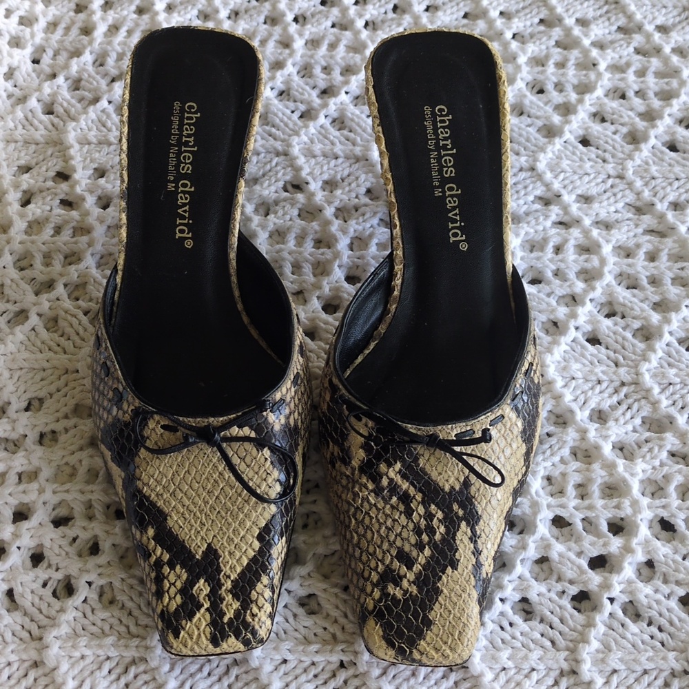Snakeskin Mules - Picture 7 of 10